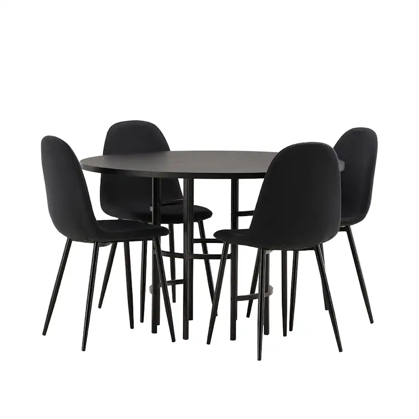 Spisegruppe Venture Home Copenhagen med 4 Polar Stoler
