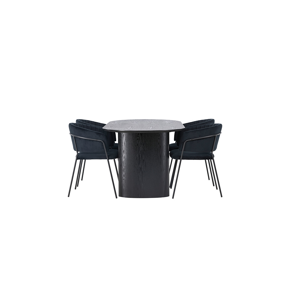 Spisegruppe Venture Home Isolde med 4 stk Selma Stoler