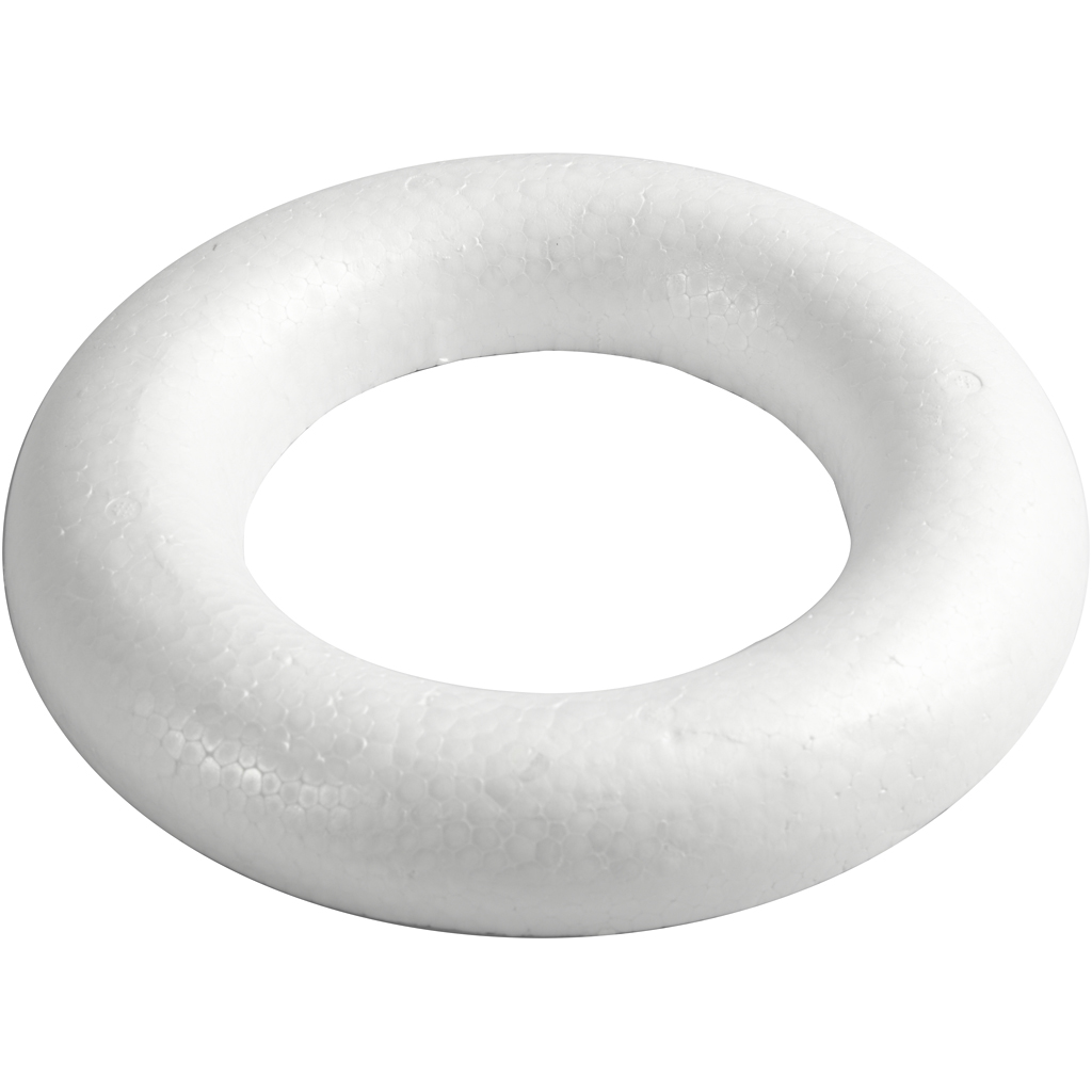 Ring Creativ Company med Flat Bakside Hvit 1 stk