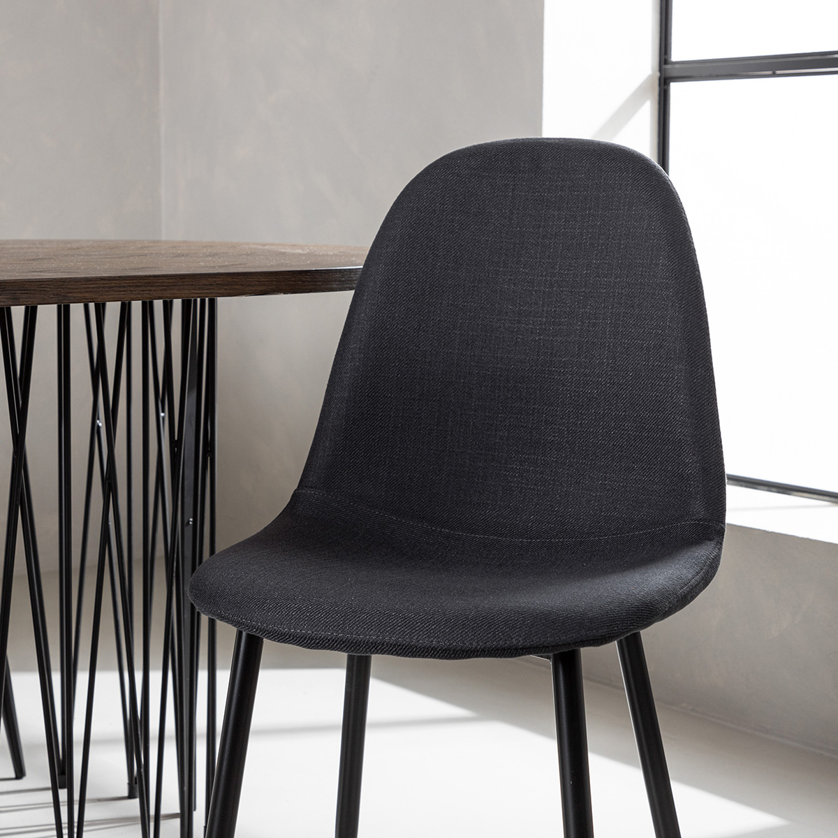Spisegruppe furniture/fashion Stone med 6 Polar Stoler