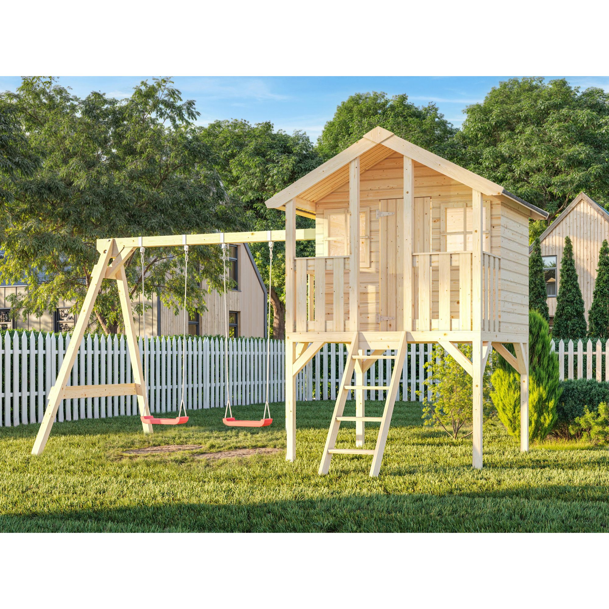 Lekehus Palmako Toby med Huskestativ 2,2 m2