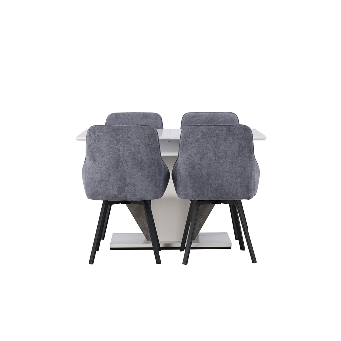 Spisegruppe Venture Home Disa med 4st Rosie Spisestoler