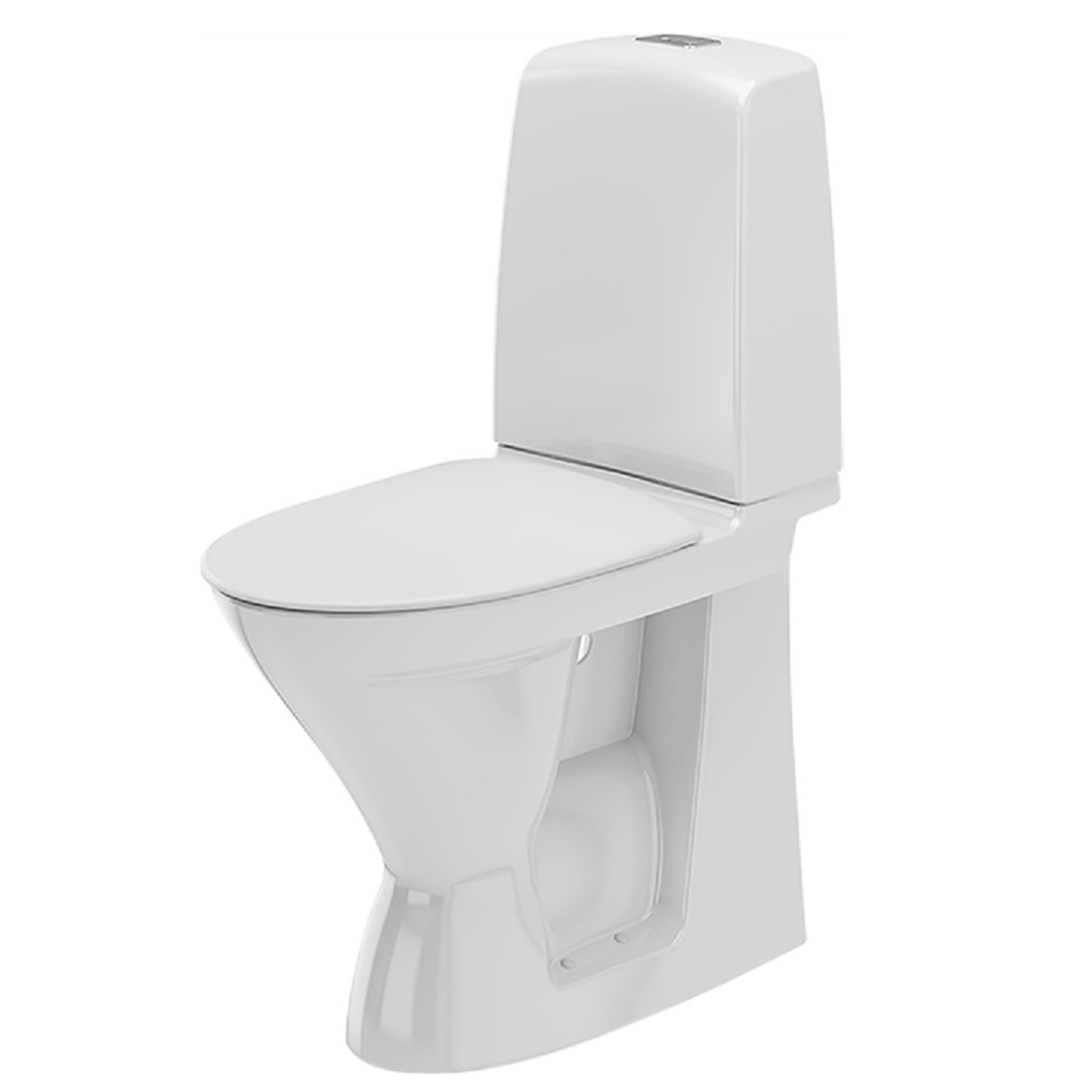 Toalettstol Ifö Spira 6261 Rimfree Hög Modell Mjuksits Vit Ja, Mykt sete