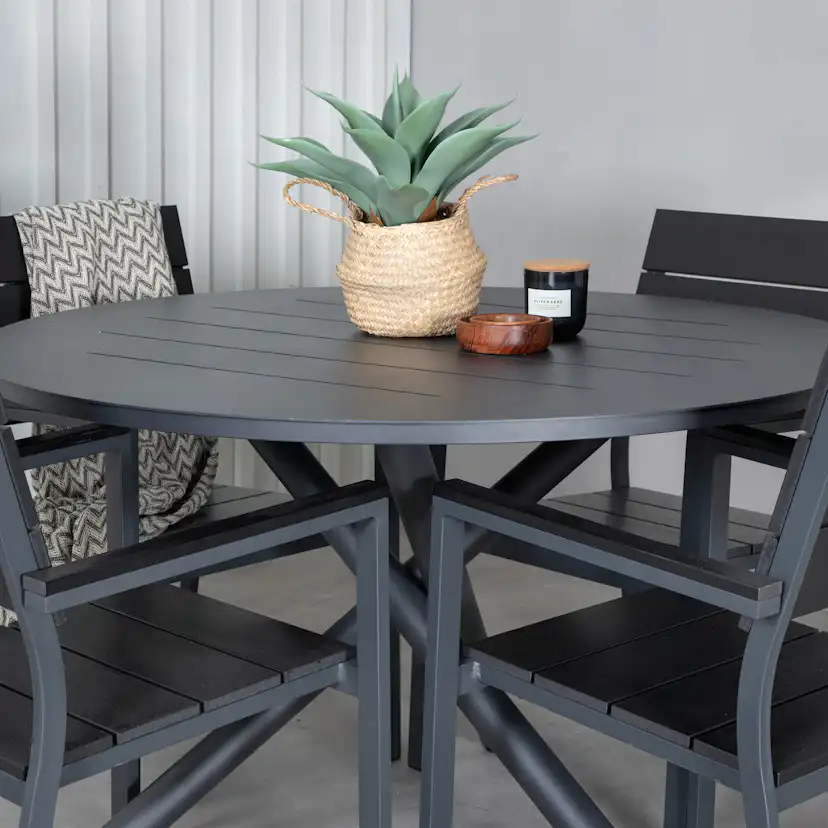 Spisegruppe Venture Home Ande med 4 Livia Spisestoler
