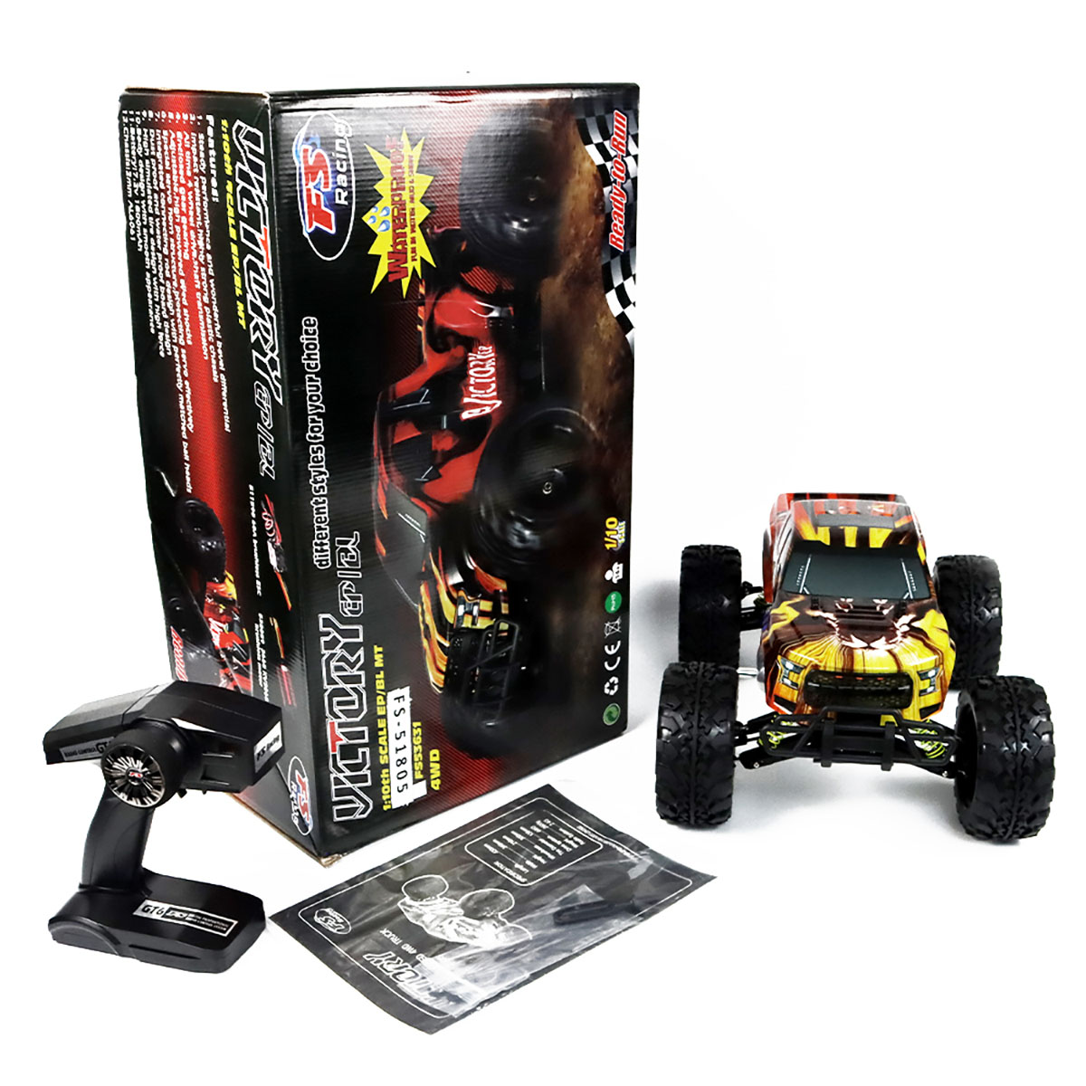 Radiostyrt Bil React New Tiger Nitro 4WD