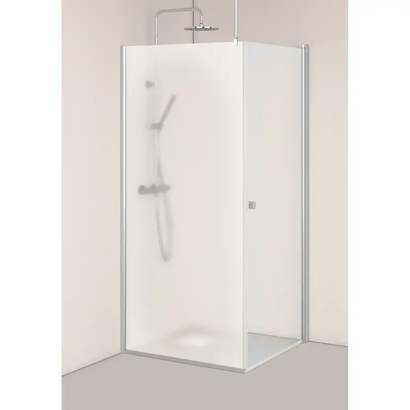 DUSJ IGLOO PRO ST 9 K IW 13 F N Profil: Aluminium, Dør: Klarglas/Vegg: Frostat, Rett Dør: 885 + Fast Vegg 1285