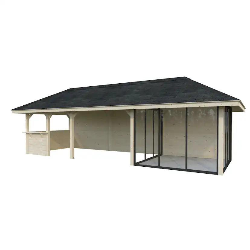 Hagestue Palmako Bianca 24,9 m2 Sett 216 Slide