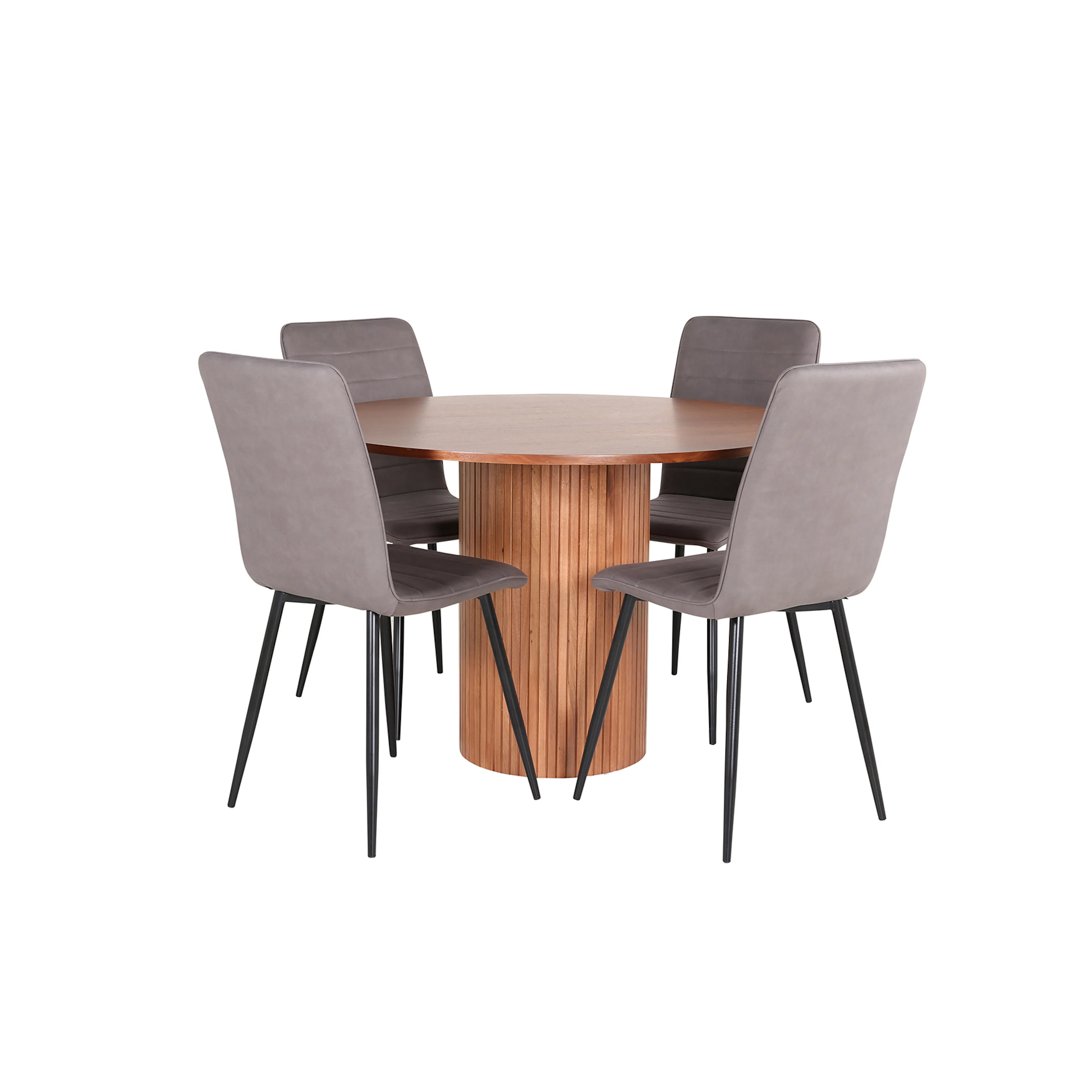 Spisegruppe Venture Home med Bianca Spisebord og 4 Walerina Spisestoler