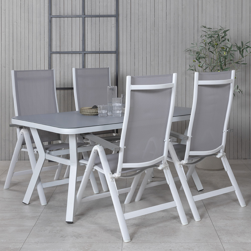 Spisegruppe Venture Home Vyn med 4 Arz Spisestoler