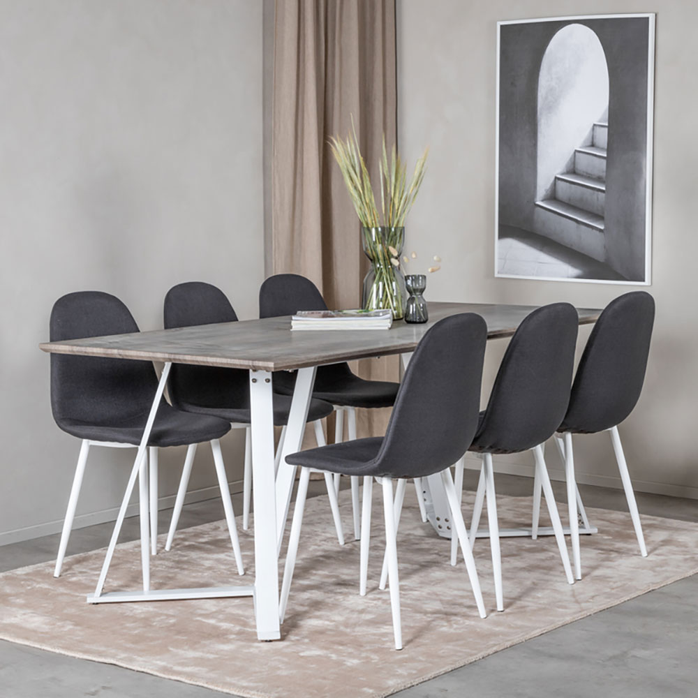 Spisegruppe Venture Home Marina med 6 Polar Stoler