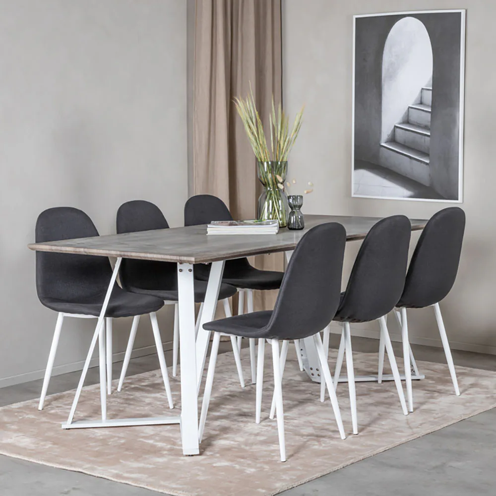 Spisegruppe Venture Home Marina med 6 Polar Stoler