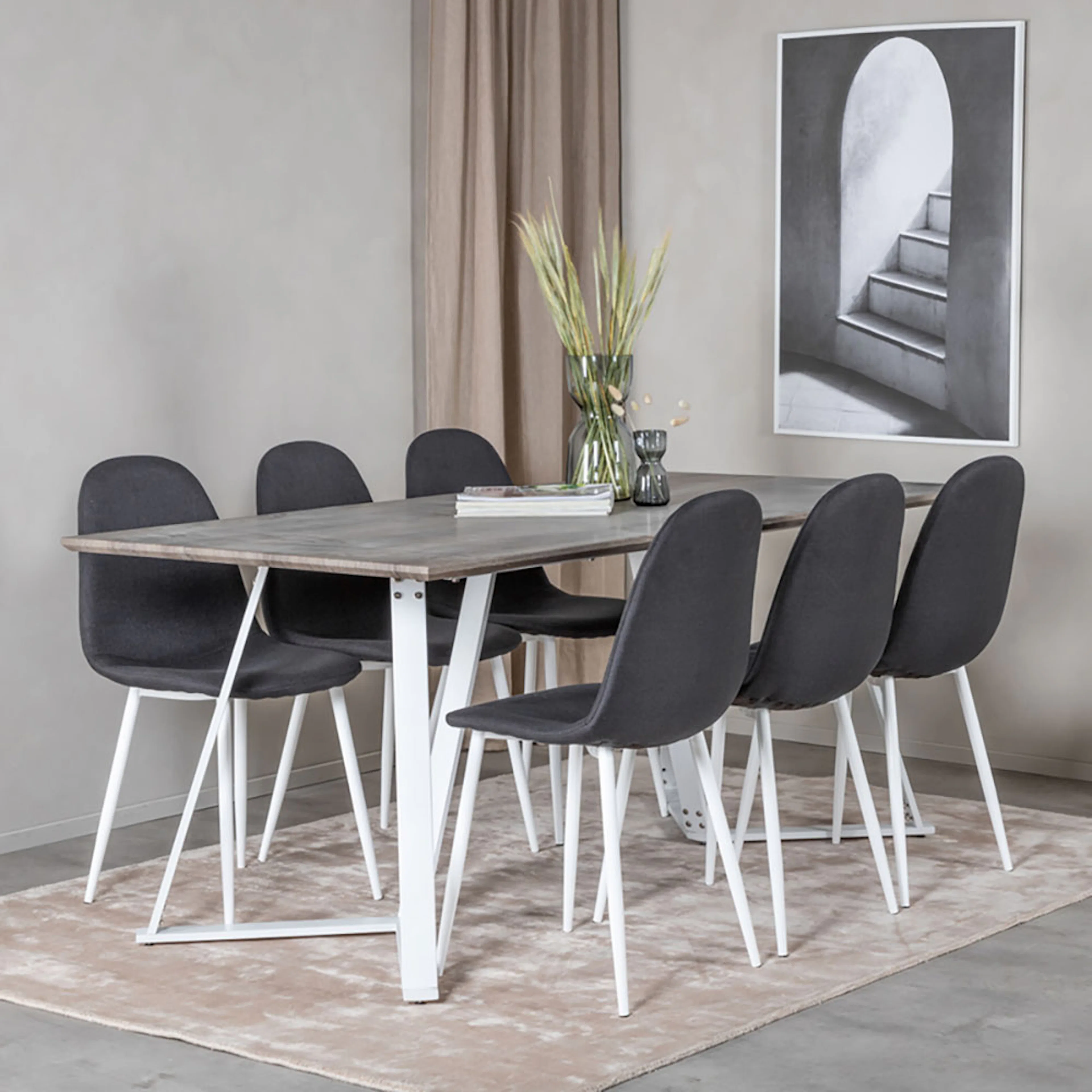 Spisegruppe Venture Home Marina med 6 Polar Stoler