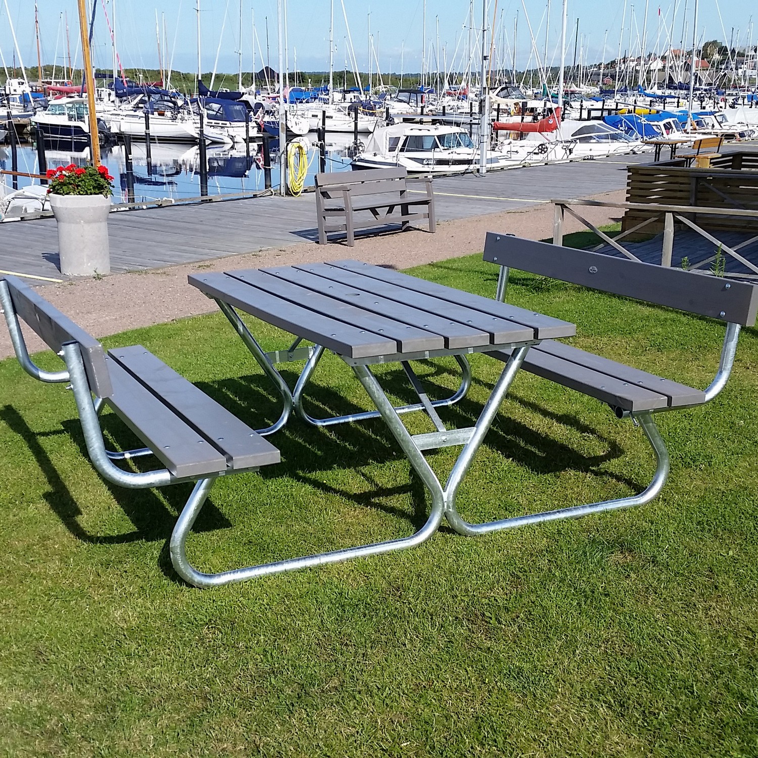 Benkebord Eden Wood Robust med Rygg