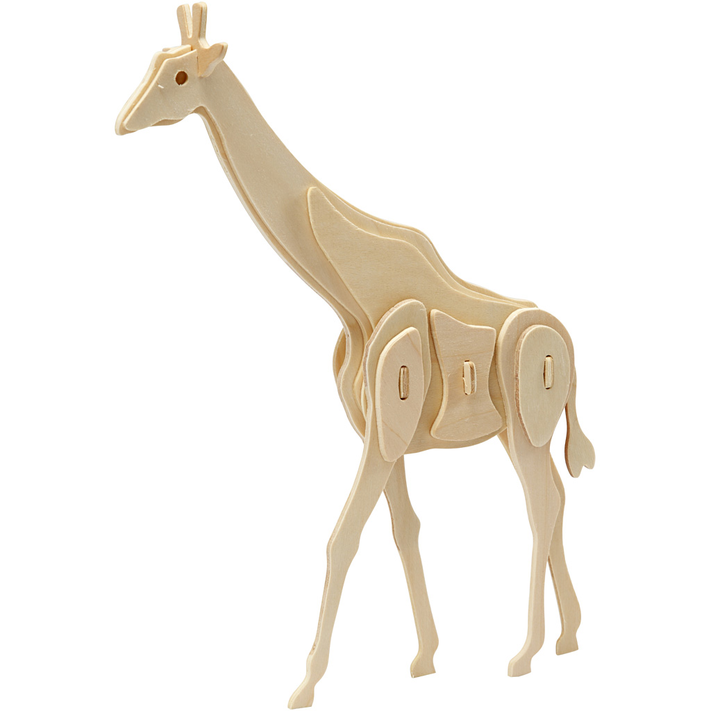 Konstruksjonsfigur Creativ Company 3D Sjiraff Str 20x4,2x25 cm 1 stk