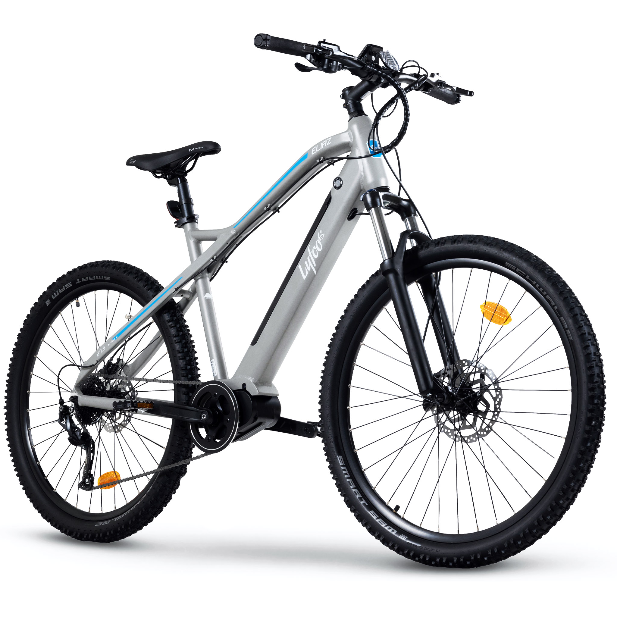 Elsykkel Lyfco MTB 27,5" Eliaz 14 Ah Sølv