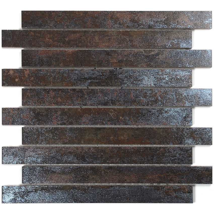 KlinkerMosaikk Arredo Iron Rust Brun Brick 3x30 cm