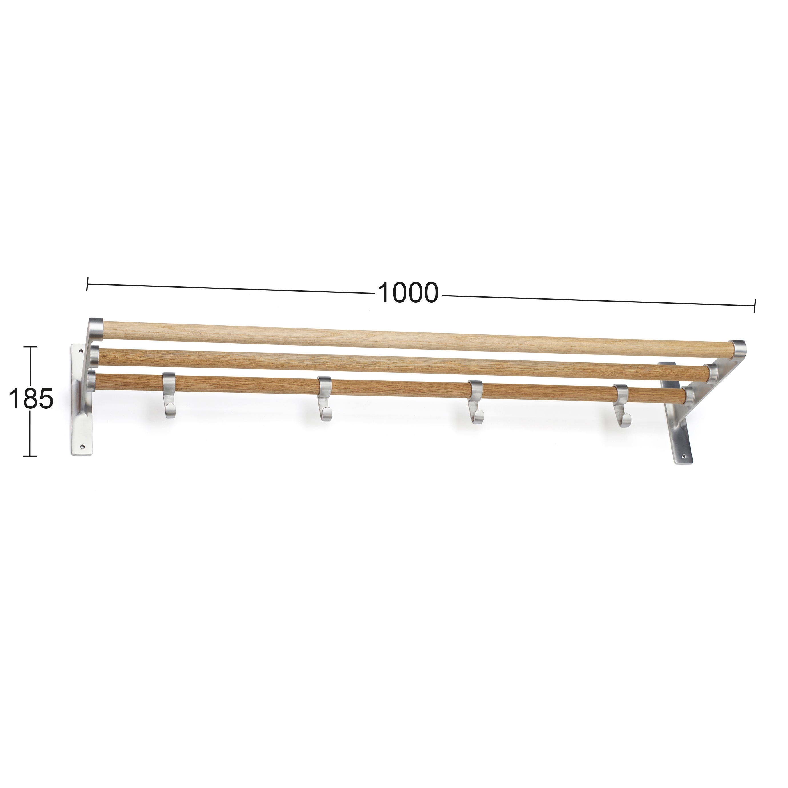Hatthylla Habo Elegant 100cm Aluminium Eik