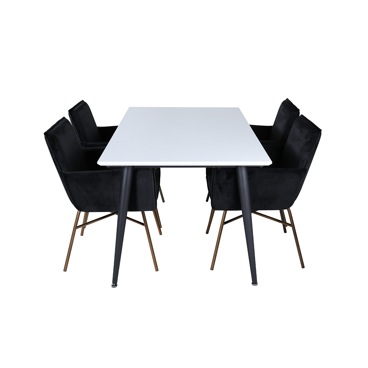 Spisegruppe Venture Home Jolie med 4 Annika Stoler