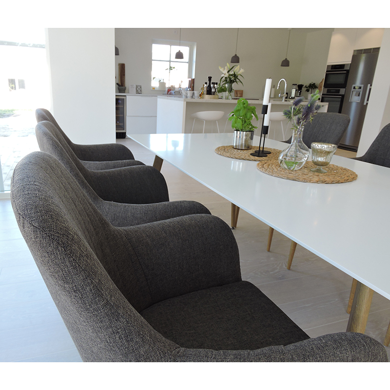 Spisegruppe Venture Home Pelle Casper med 6 Stoler
