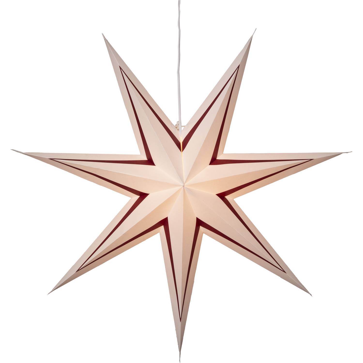 Adventstjerne Star Trading Stripe Papirstjerne 80 cm