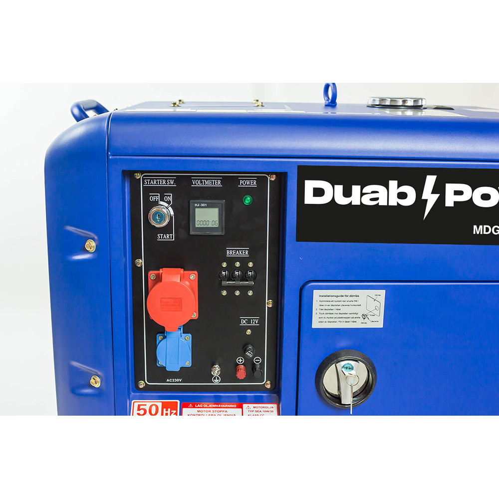Strømaggregat Duab-Power MDG6000S-KQ-3 3-fas Diesel Stillegående