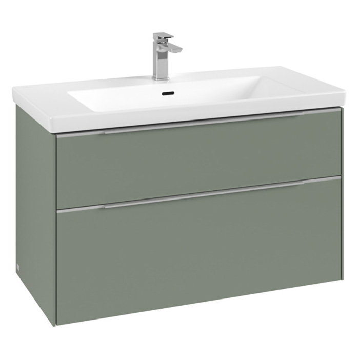 Tvättställsskåp Villeroy & Boch Subway 3.0 med 2 Lådor
