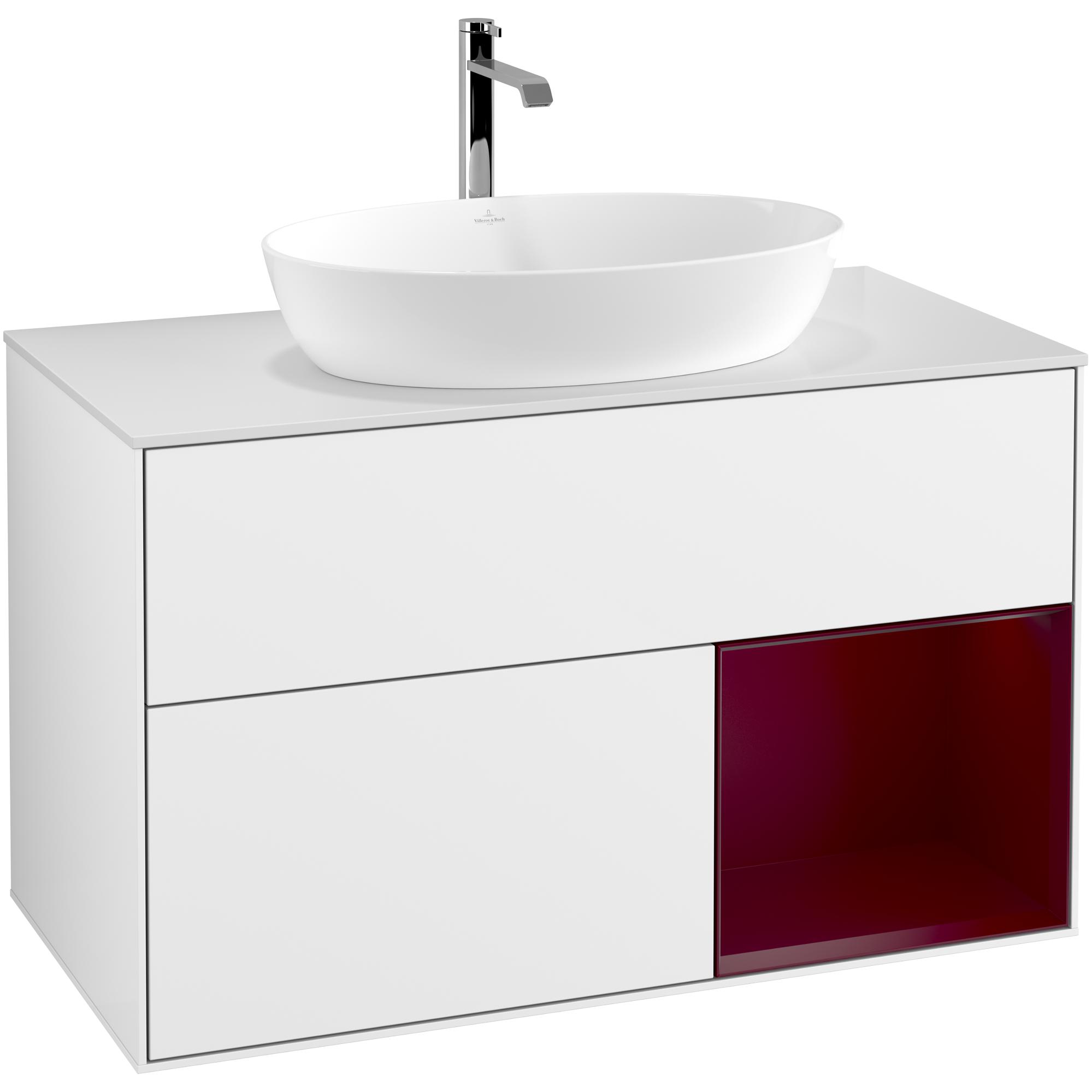 Tvättställsskåp Villeroy & Boch Finion med 2 Lådor Hylla och Bänkskiva för Fristående Tvättställ från Artis & Collaro