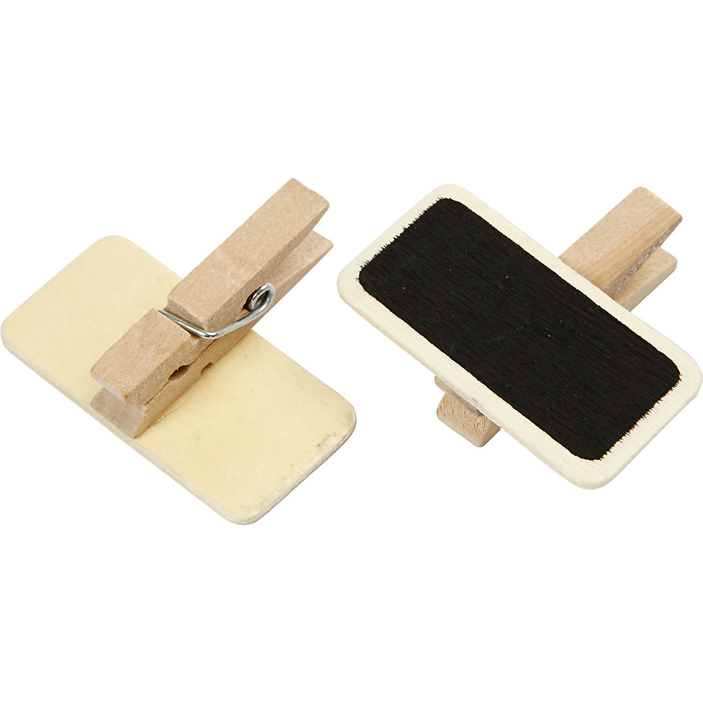 Tavla med klämma, stl. 4x2 cm, 12 st./ 1 förp. 12 st