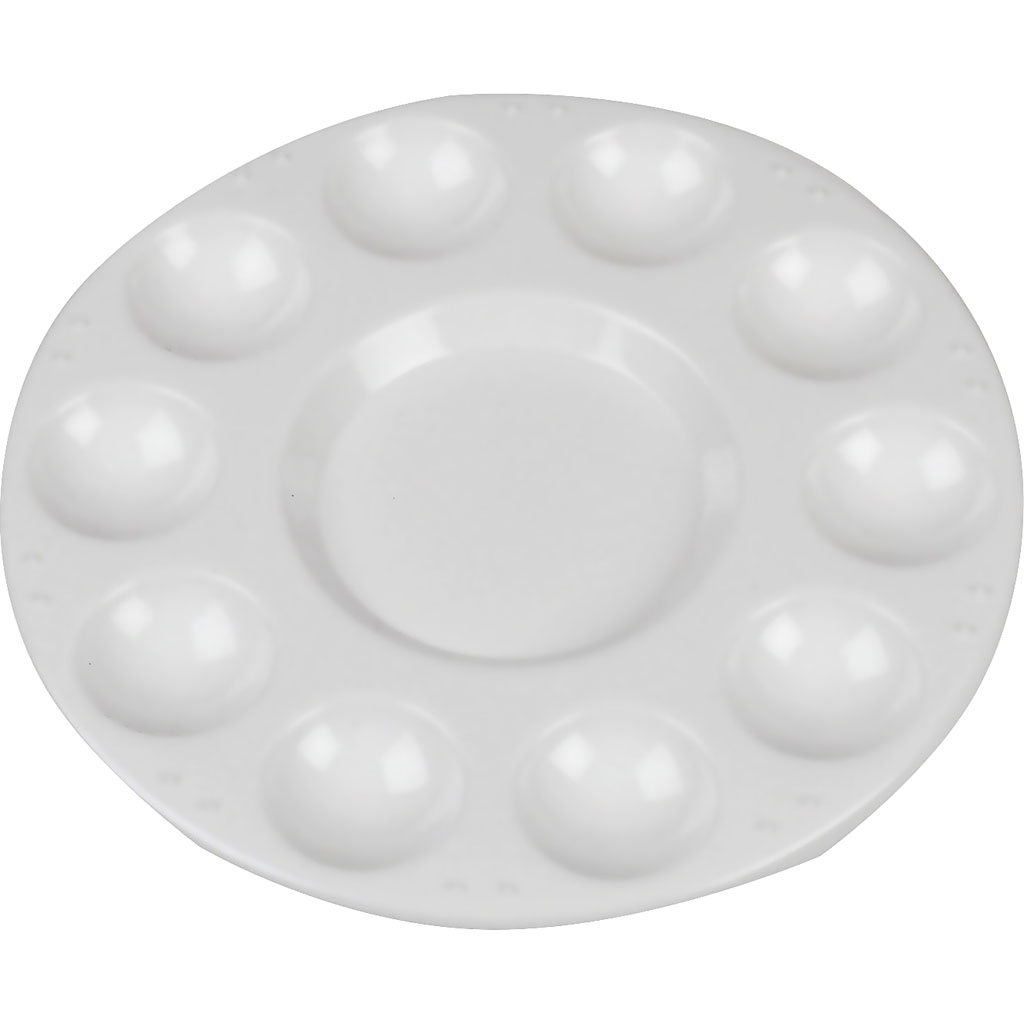 Palett Creativ Company Hvit D17 cm 10 St/1 Pk