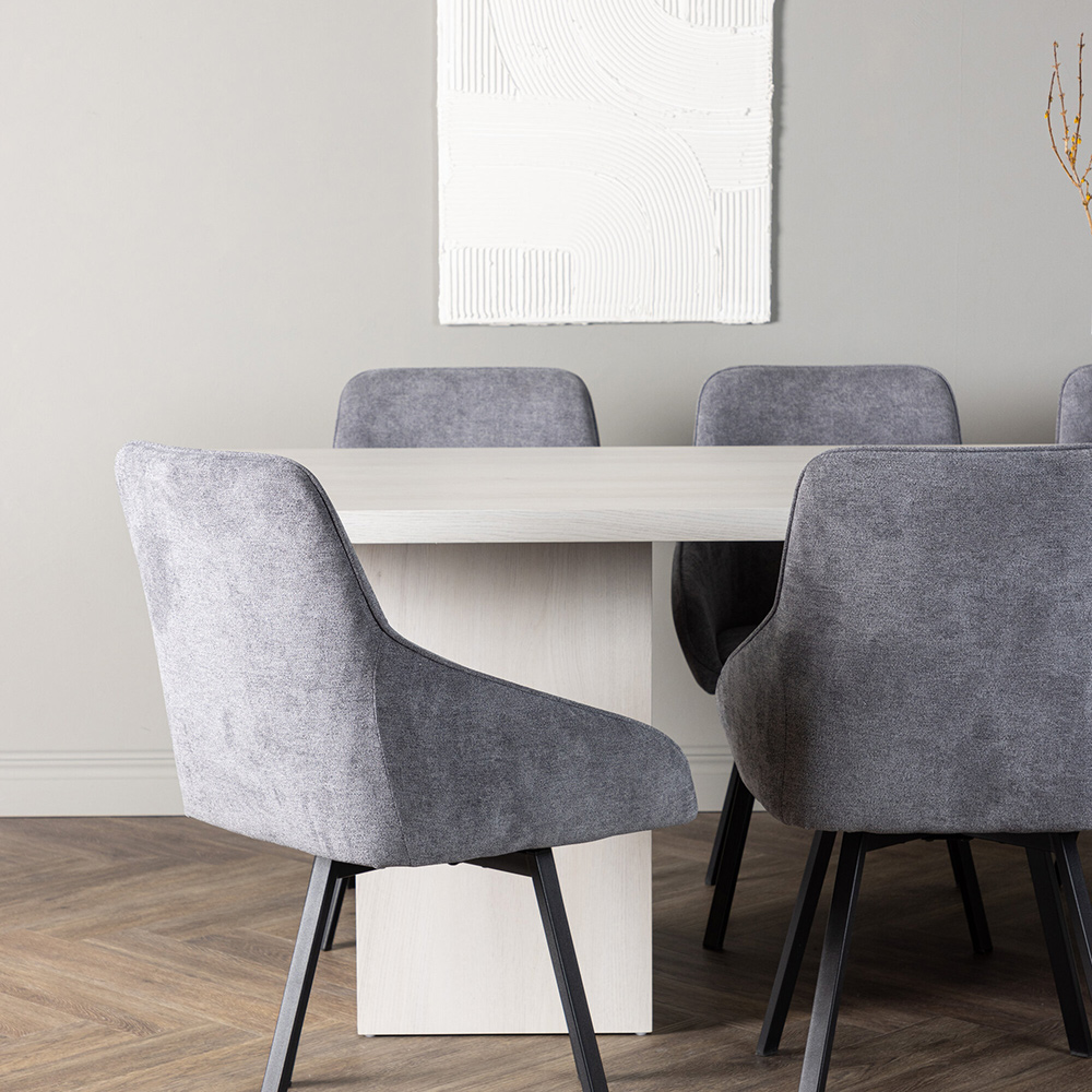 Spisegruppe Venture Home Olga med 6 Rosie Stoler