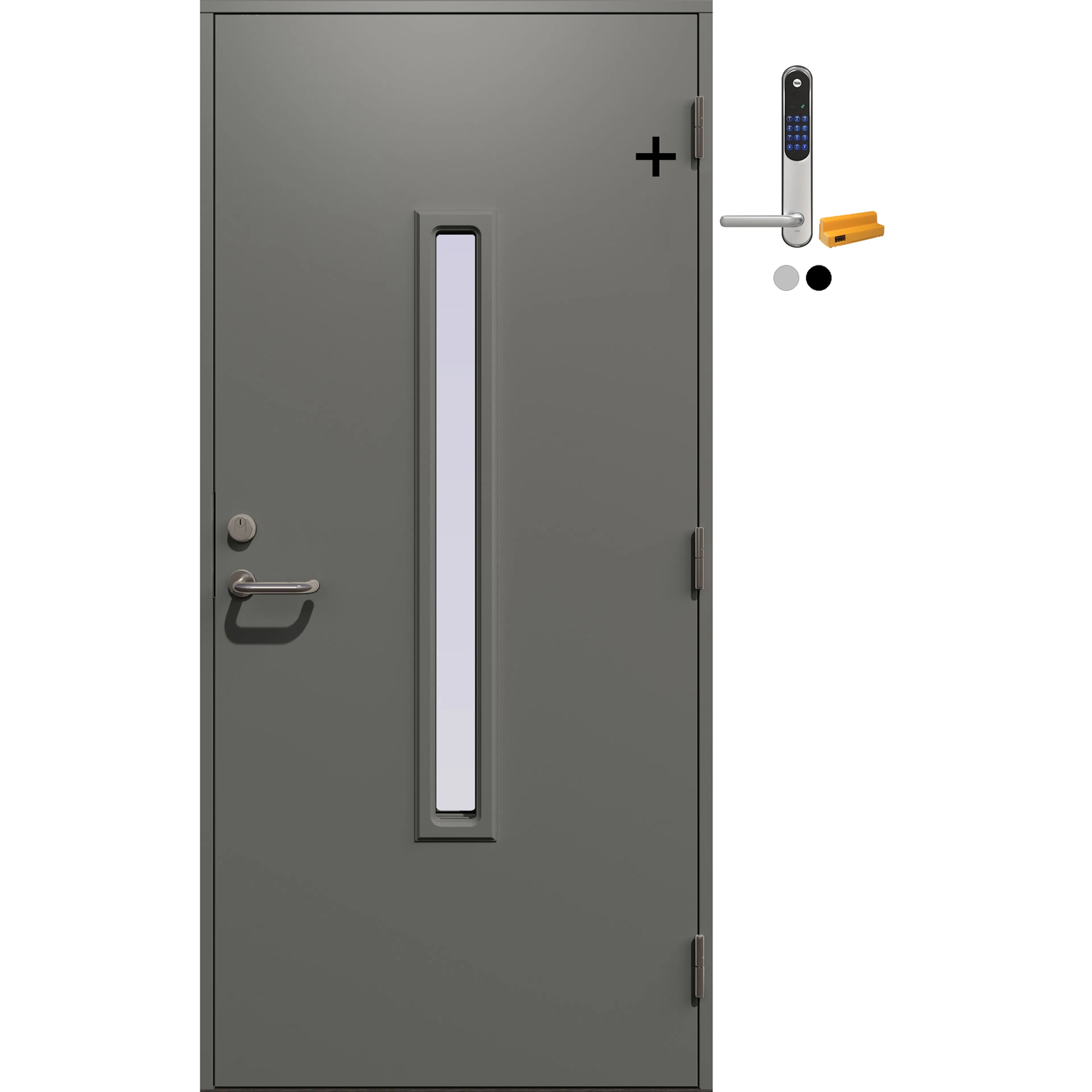 Ytterdør Gilje Herakles eXtra med Dekorlaminat med Yale Doorman Classic Home