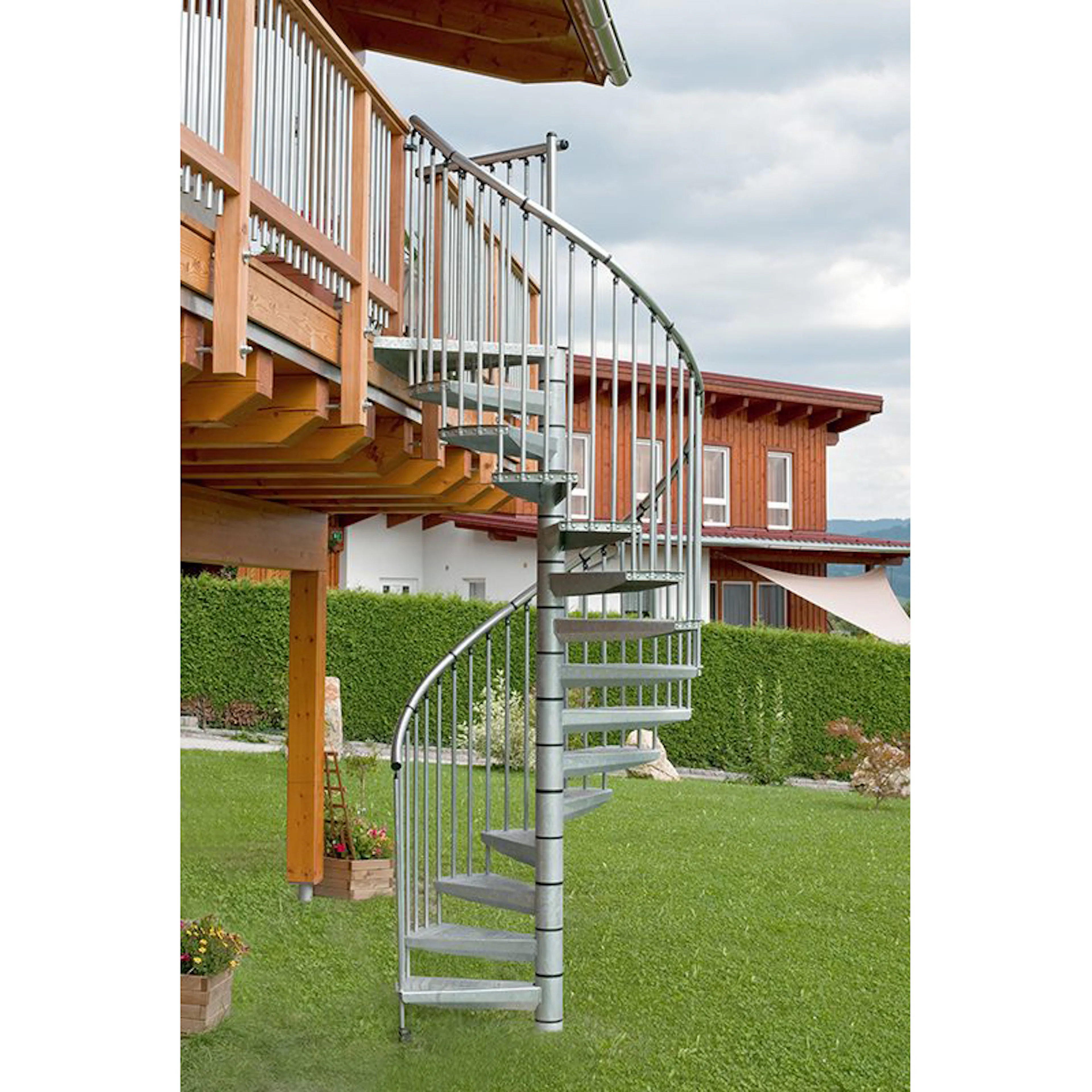 Spiraltrapp Byggera Royal Zink