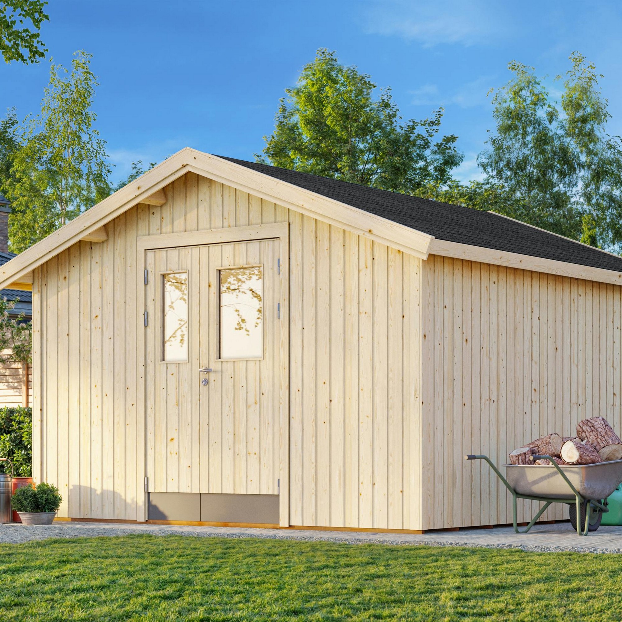 Redskapsbod Palmako Lucas 12,3 m2