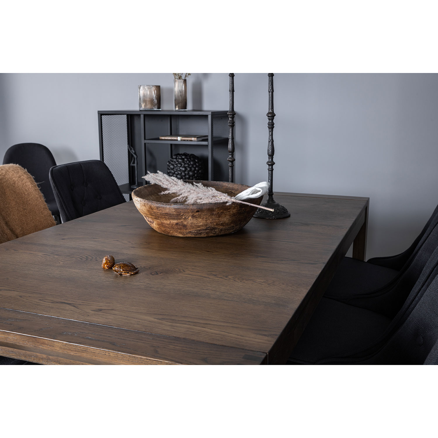 Spisegruppe Venture Home Slider med 6 Velvet Deluxe Stoler