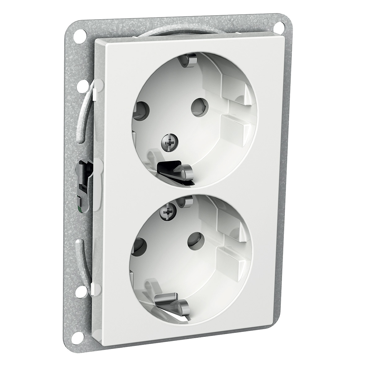 Stikkontakt Schneider Electric Exxact 12 mm