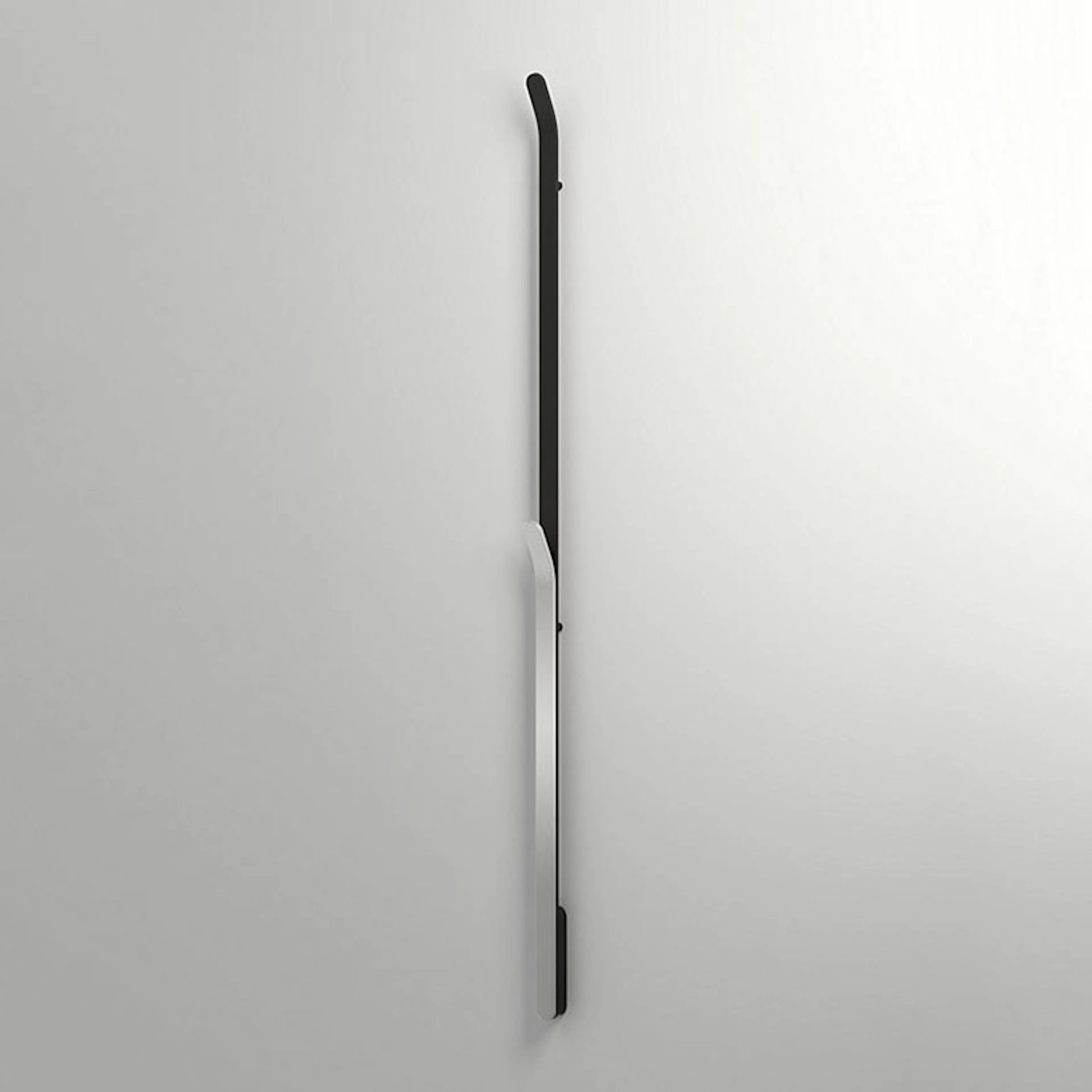Svart/Mattborstad