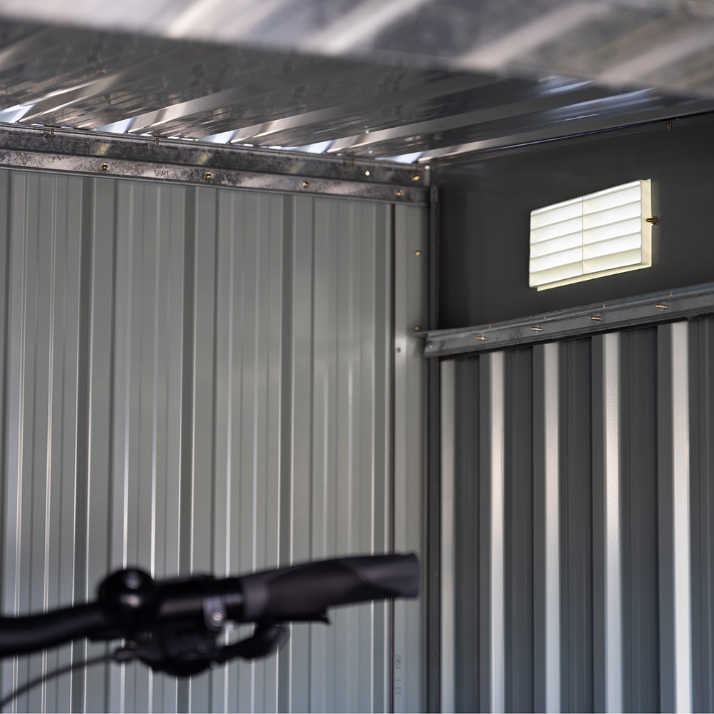 Sykkelskur Metalcraft 4,2m² Låsbart for Utendørsbruk