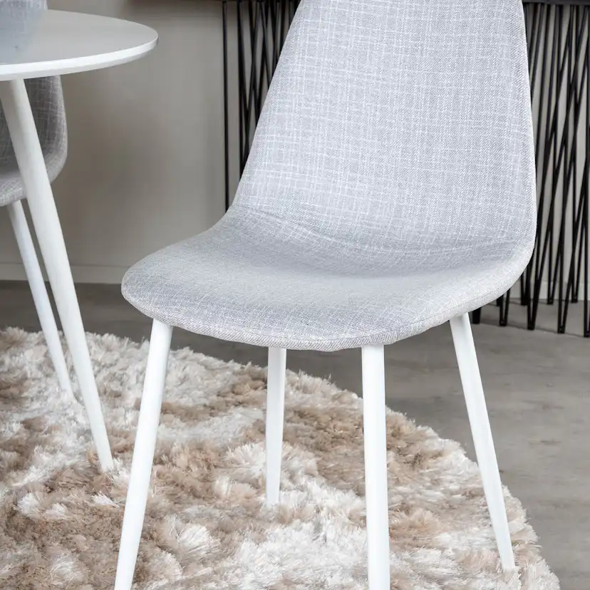Spisegruppe Venture Home Plake med 4 Pobbie Stoler Polyester Rundt