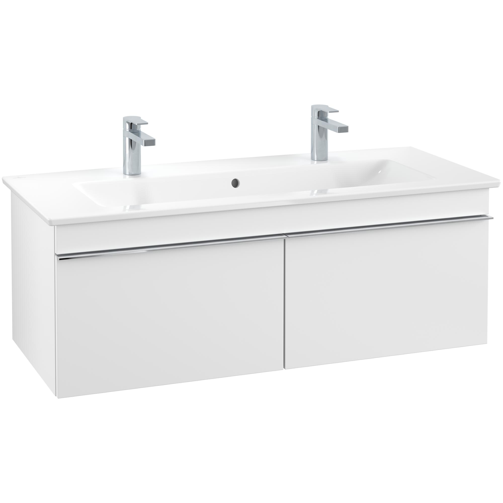 Tvättställsskåp Villeroy & Boch Venticello 115 cm med 2 Lådor för Centrerat Skåpstvättställ | badrum - badrumsmobler - tvattstallsskap-och-kommod | KakelKungen