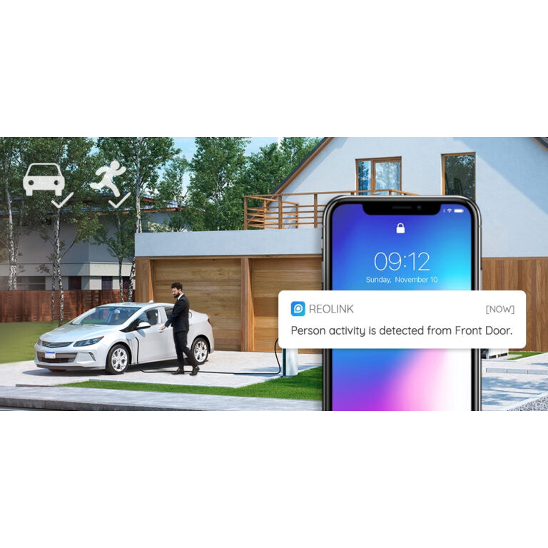 Overvåkningspakke Reolink Smart med 4 AI Kameraer og Opptaker