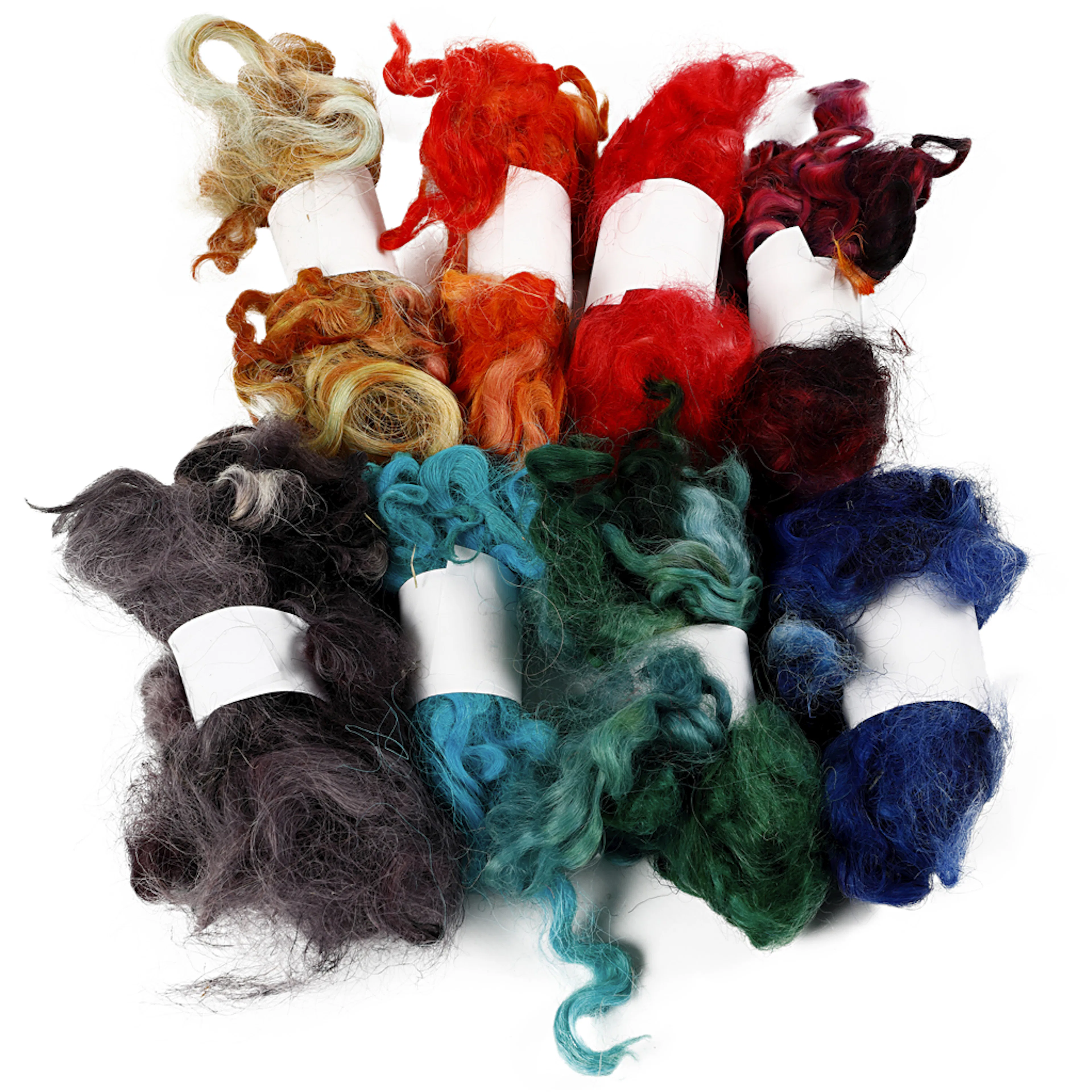 Krøllete Ull Creativ Company Ass Farger 8x20 g/1 Bunt