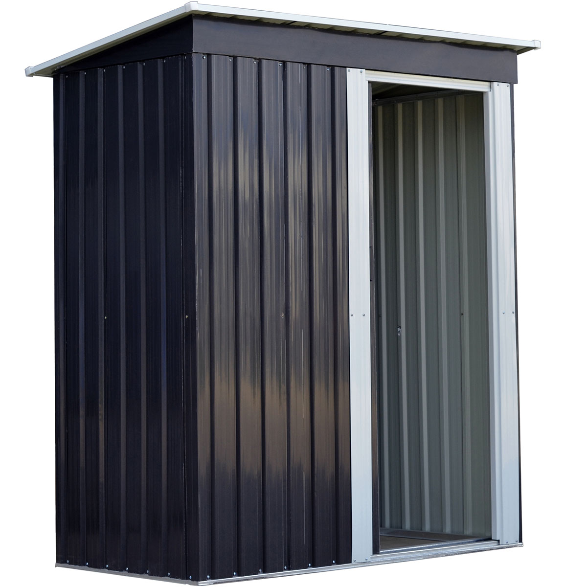 Lagerbod Metalcraft 1,3m² Dobbel Skyvedør Ferdig Byggesett