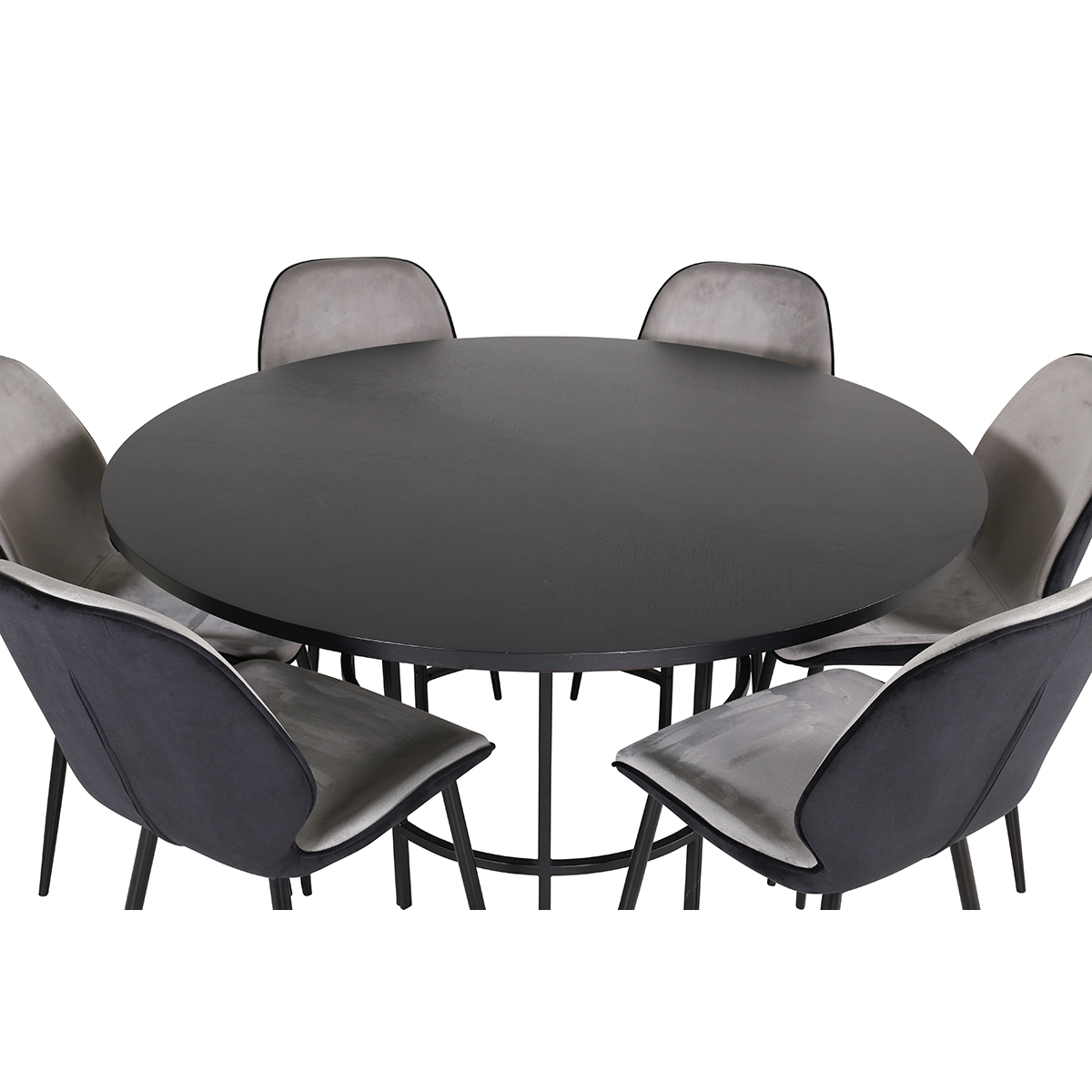 Spisegruppe furniture/fashion Copenhagen Ø140 cm med 6 Emma Stoler