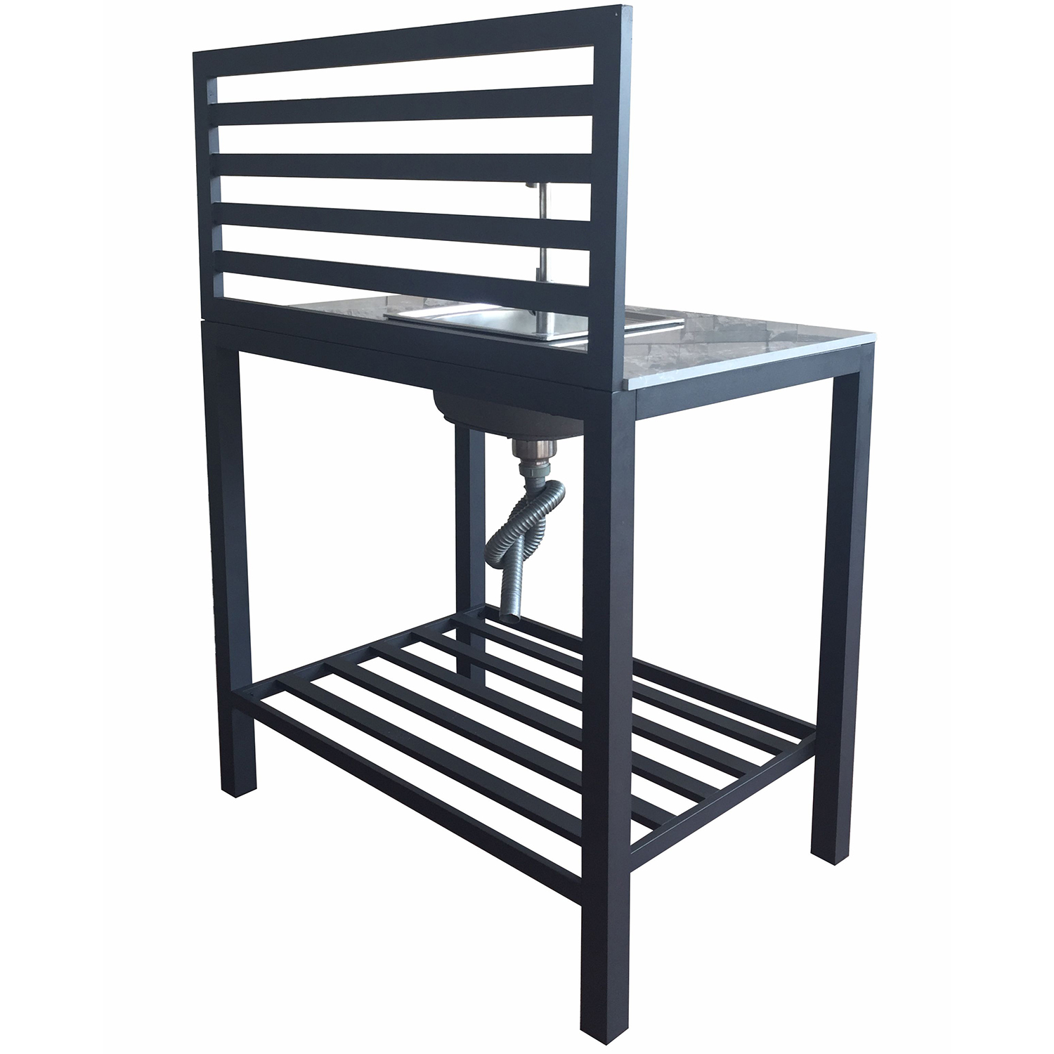 Atlantis garden kitchen middle (wh)-svart Sort