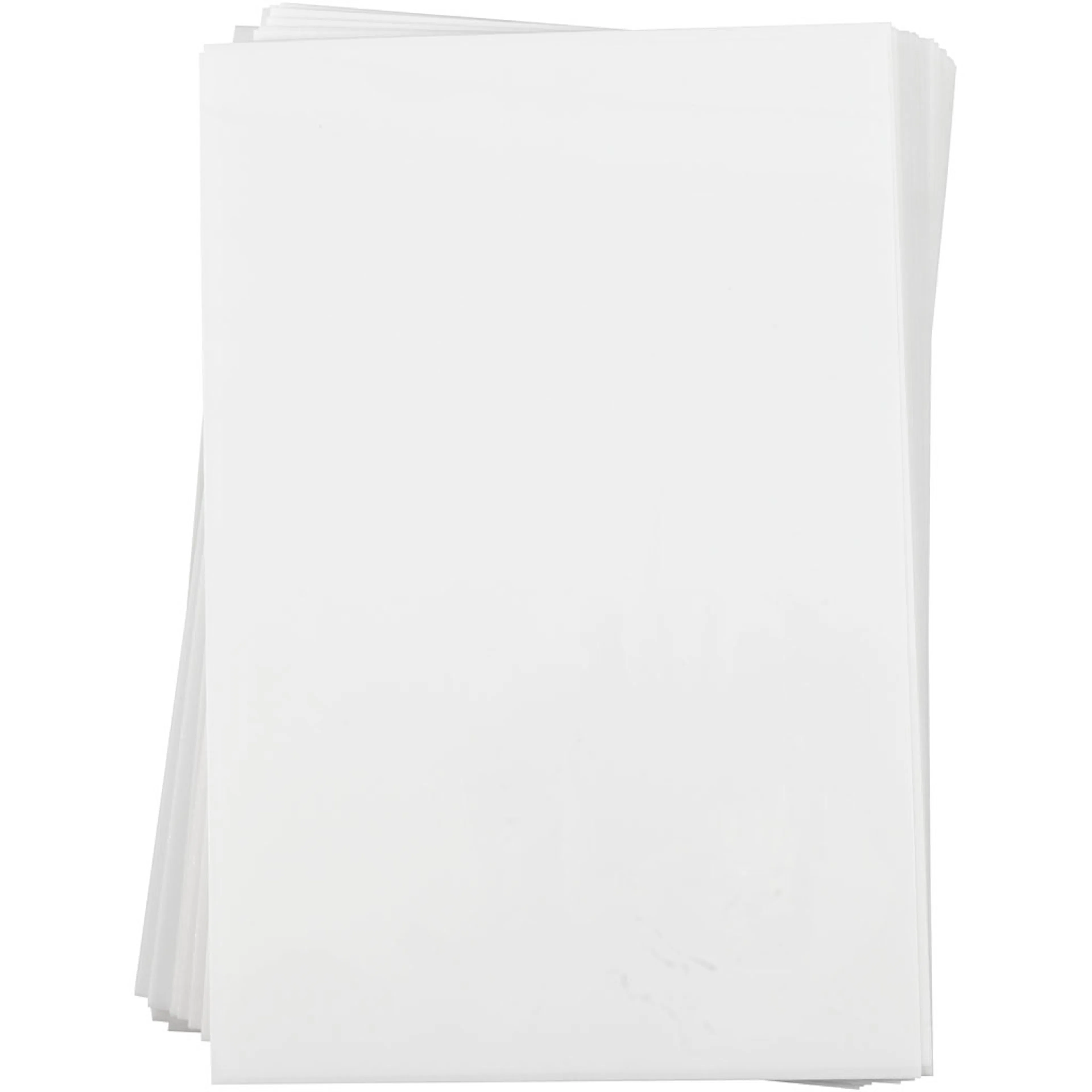 Krympeplast Creativ Company 20x30 cm Matt hvit 100 ark/1 Pk