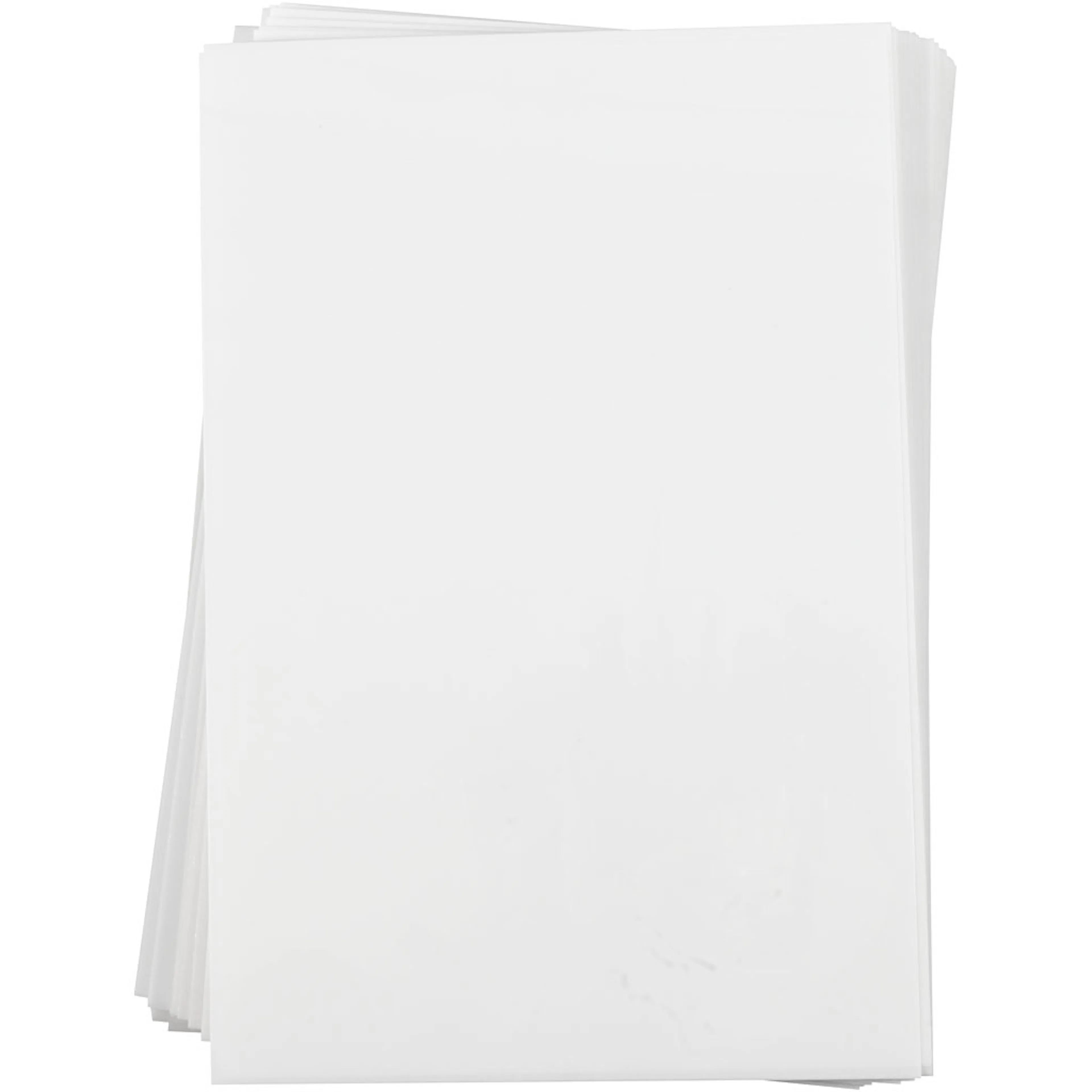 Krympeplast Creativ Company 20x30 cm Matt hvit 100 ark/1 Pk