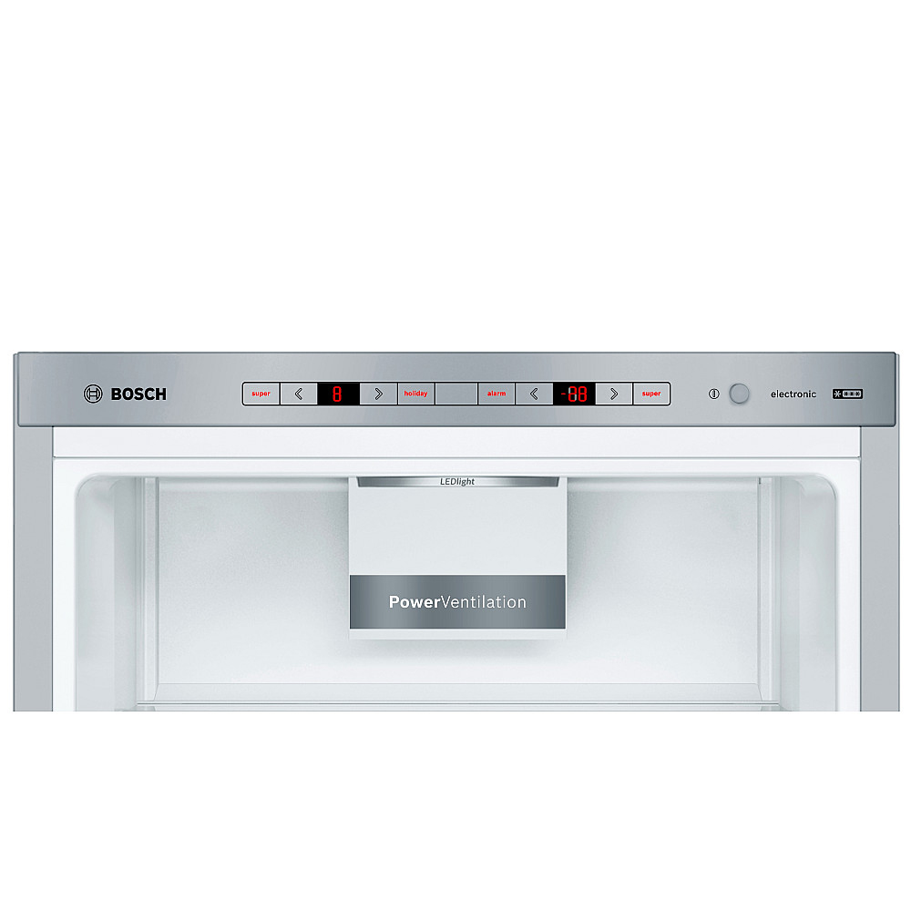 Frittstående Kjøleskap/Fryser Bosch Serie 6 KGE398IBP Rustfri med To Kjølesystem for Optimal Nedkjøling