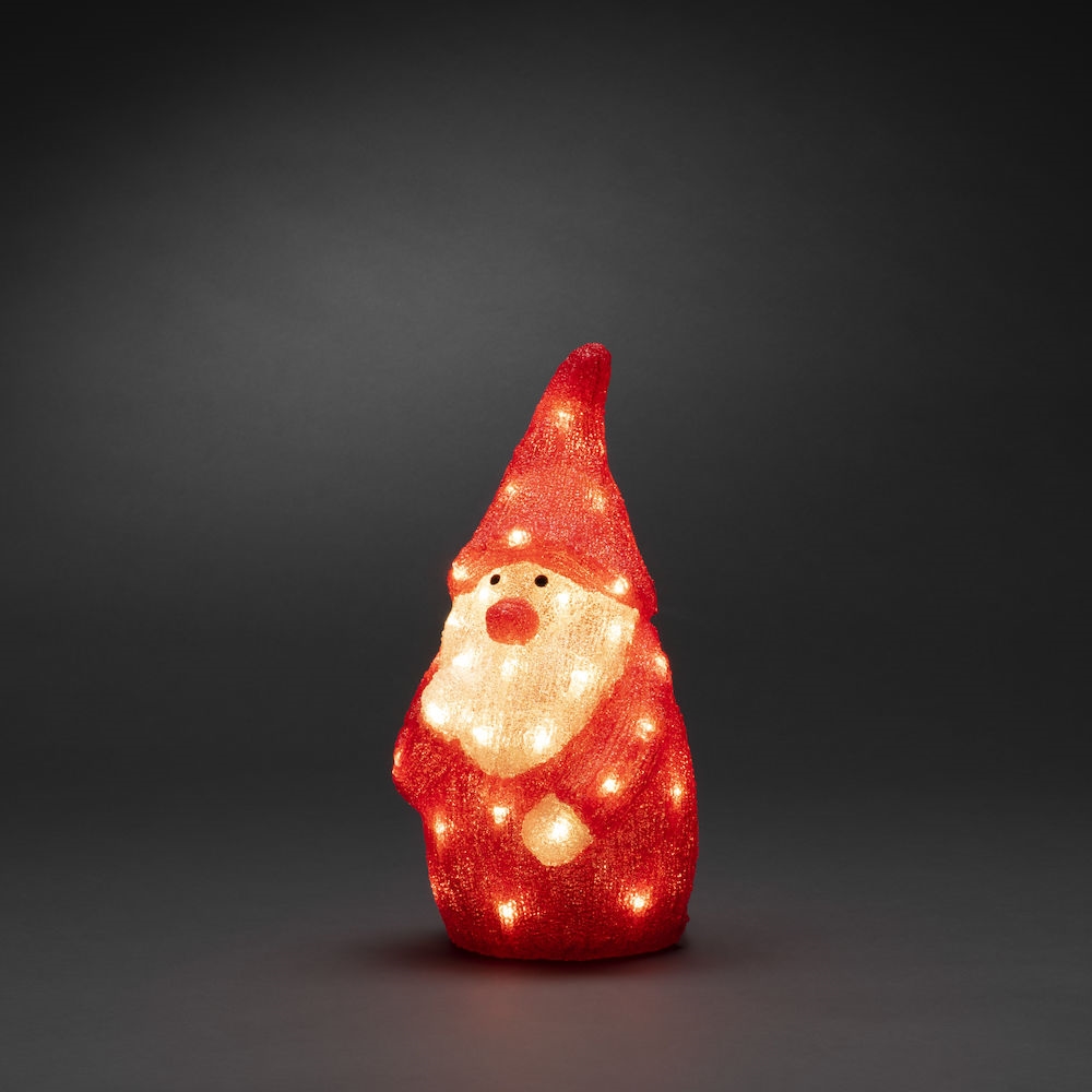 Dekorasjonsfigur Gnosjö Konstsmide Nisse Akryl 38 cm 40 LED