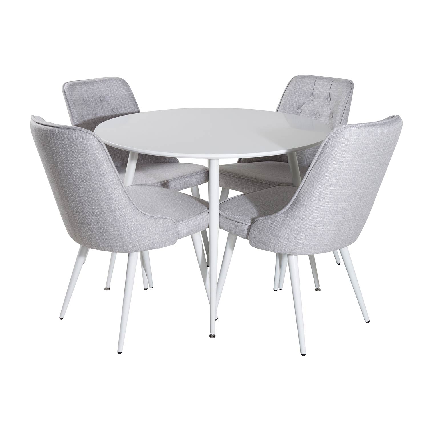 Spisegruppe Venture Home Plake med 4 Vera Stoler Polyester Rundt