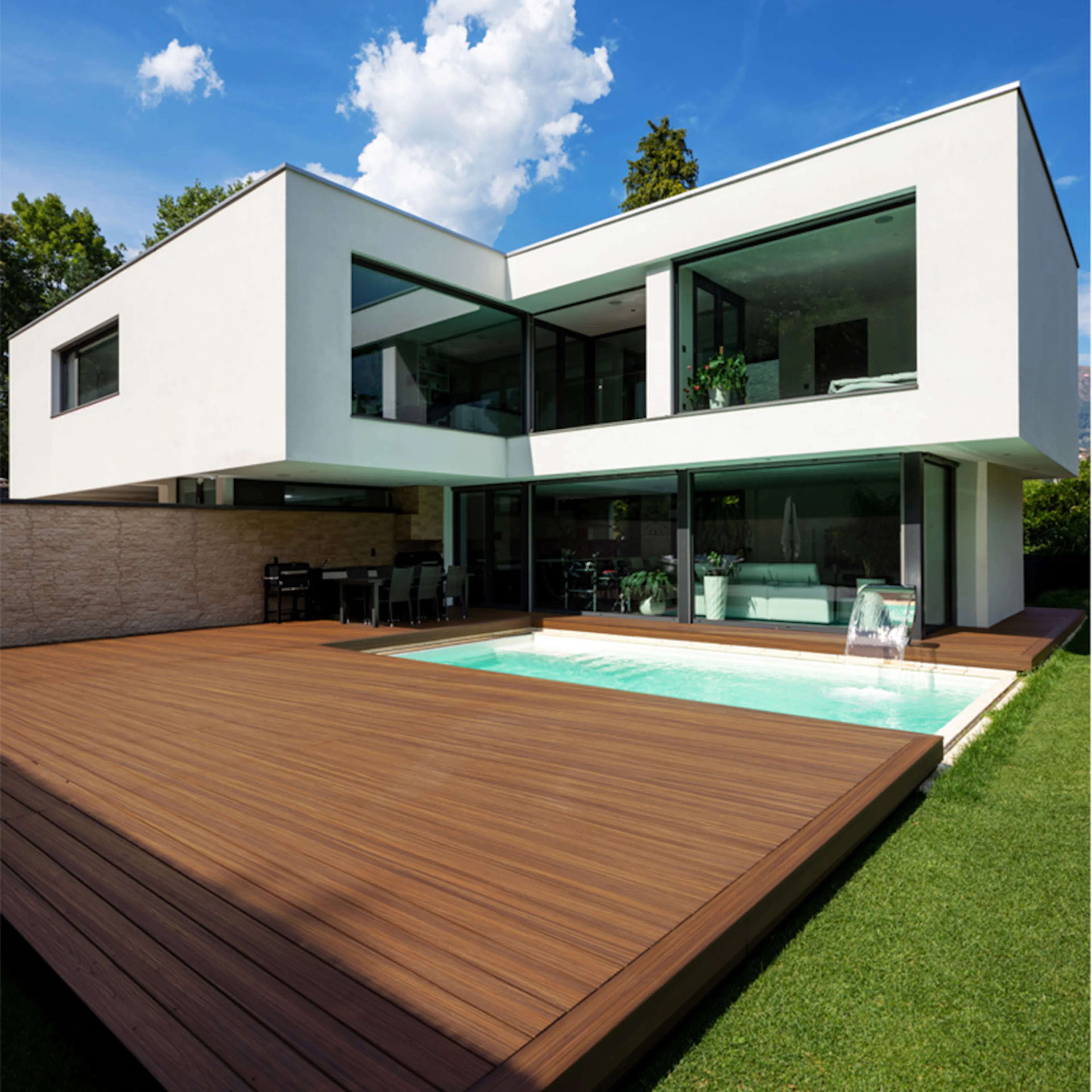 Terrassebord Kirkedal Heimdal Kompositt Oak/Hardwood